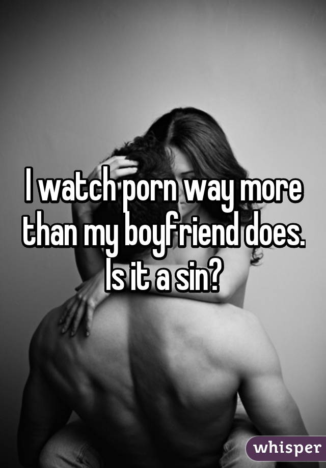 Is watching a sin porn